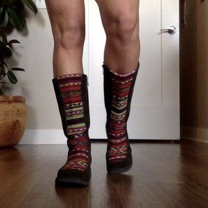 Peruvian Boho Pattern Boots